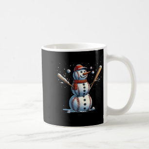 Schneemann Baseball Weihnachten Winter Kaffeetasse