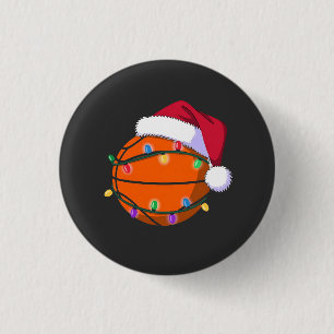 Schneemann Basketball Weihnachten Santa Baseball S Button