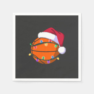 Schneemann Basketball Weihnachten Santa Baseball S Serviette