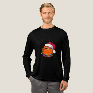 Schneemann Basketball Weihnachten Santa Baseball S Tri-Blend Shirt