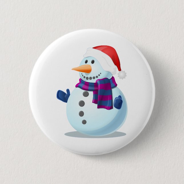 Schneemann Button (Vorderseite)