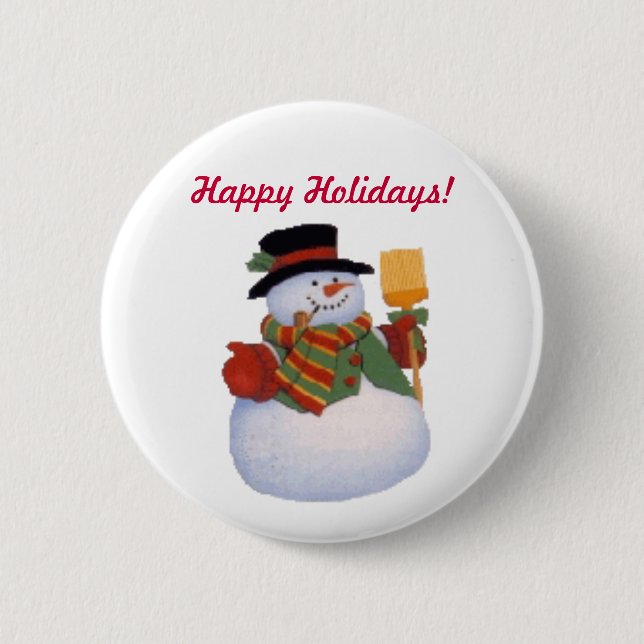 Schneemann Button (Vorderseite)