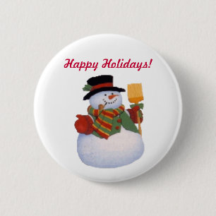 Schneemann Button