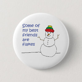 Schneemann Button