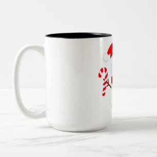 Schneemann Candy Cane Weihnachten Zweifarbige Tasse