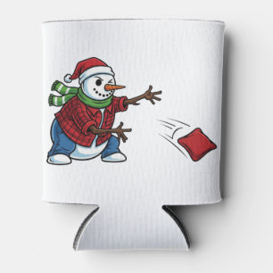 Schneemann Cornhole Weihnachten 2026 Holiday Tailg Dosenkühler