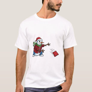 Schneemann Cornhole Weihnachten 2026 Holiday Tailg T-Shirt