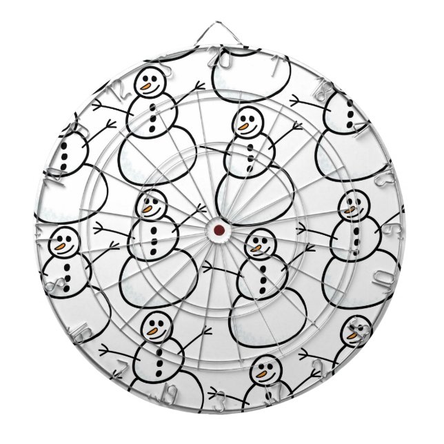 Schneemann Dartscheibe (vorne)