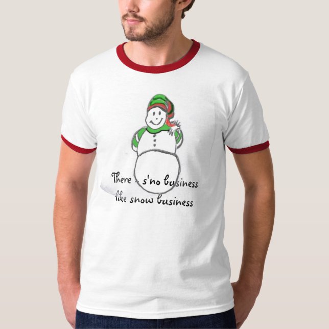 Schneemann, dort - s'no sachlicher Schneebus… T-Shirt (Vorderseite)