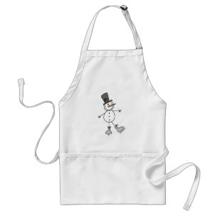 Schneemann Eislaufen Schürze