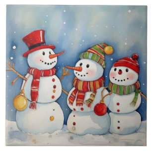 Schneemann-Feier Fliese