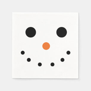 Schneemann-Feiertags-Papierservietten Serviette