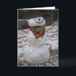 Schneemann Feiertagskarte<br><div class="desc">Frohe Feiertage!</div>