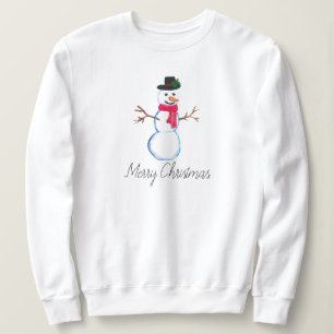 Schneemann Frohe Weihnachten lustig Süß Winter Sweatshirt
