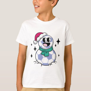 Schneemann Fußball T-Shirt