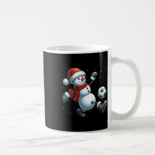Schneemann Fußball Weihnachten Schnee Jungen Mädch Kaffeetasse