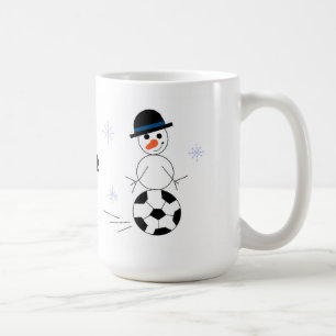Schneemann-Fußballspieler Tasse