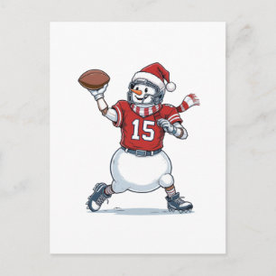 Schneemann Fußballspieler Weihnachten 2026 Feierta