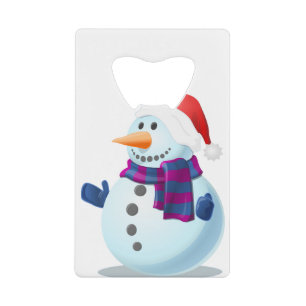 Schneemann Geldbeutel Flaschenöffner