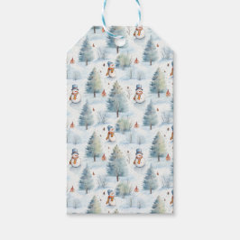 Schneemann Geschenkanhänger