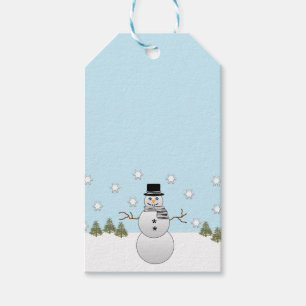 Schneemann Geschenkanhänger