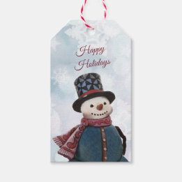 Schneemann-Geschenkanhänger Geschenkanhänger