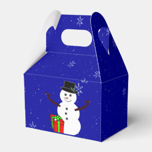 Schneemann-Geschenkbox Geschenkschachtel