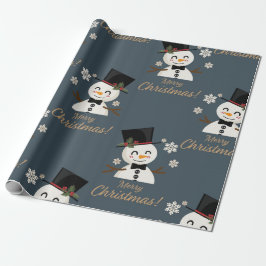 Schneemann Geschenkpapier