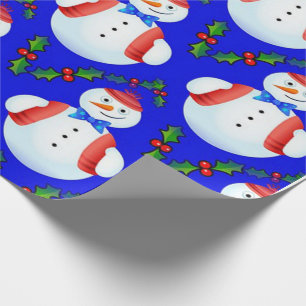 Schneemann Geschenkpapier