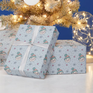 Schneemann Geschenkpapier