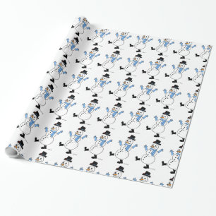 Schneemann-Geschenkpapier Geschenkpapier