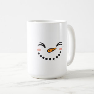 Schneemann-Gesicht Kaffeetasse