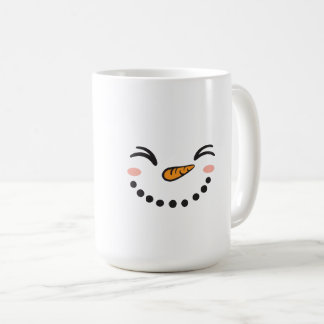Schneemann-Gesicht Kaffeetasse