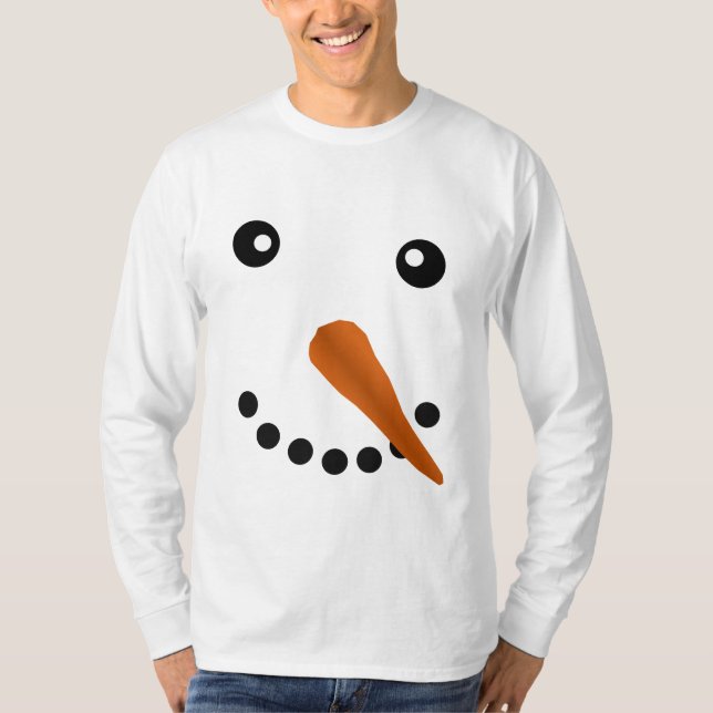SCHNEEMANN-GESICHT T-Shirt (Vorderseite)