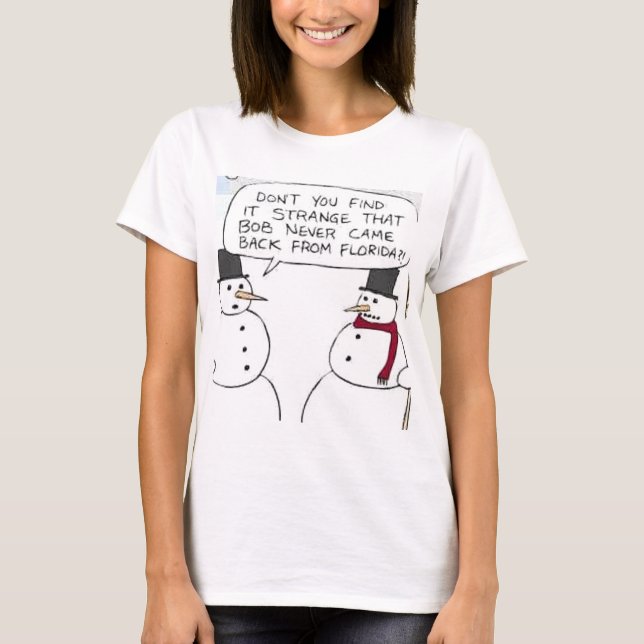 Schneemann ging zu Florida T-Shirt (Vorderseite)