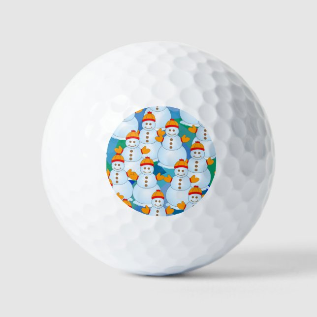 Schneemann Golfball (Vorderseite)
