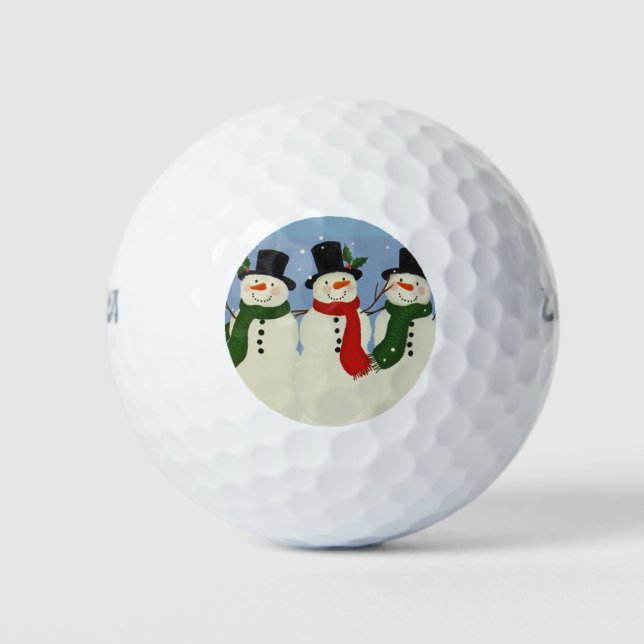 Schneemann Golfball (Vorderseite)