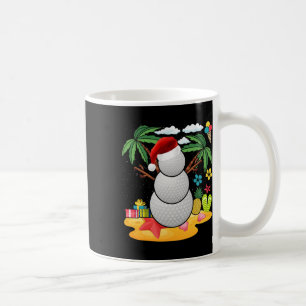 Schneemann Golfer Tee Weihnachten Sommer im Juli P Kaffeetasse
