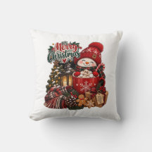 Schneemann-Heißgetränk-Kissen Weihnachtsgeschenk