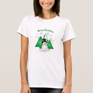 Schneemann im Winter Wonderland Weihnachts-T-Shirt T-Shirt