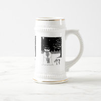 Schneemann in Schwarzweiß, Weihnachtsbekleidet