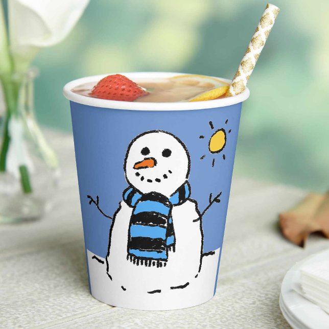 Schneemann in Sunshine Pappbecher (Von Creator hochgeladen)