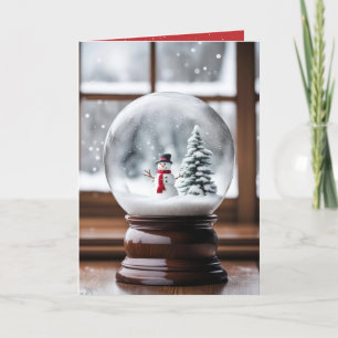 Schneemann in Weihnachten Schneeglobe