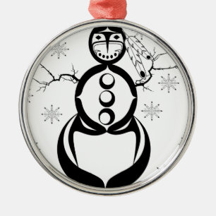 SCHNEEMANN INDISCHES HOLLIDAYS SILBERNES ORNAMENT
