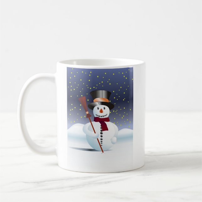 Schneemann Kaffeetasse (Links)