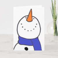 "Schneemann-" Karte