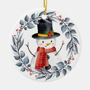 Schneemann-Keramik Keramik Ornament