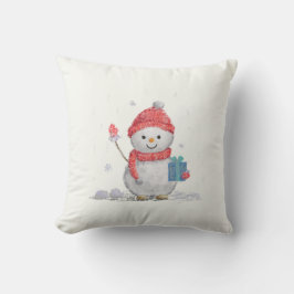 Schneemann Kissen