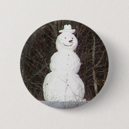 Schneemann-Knopf Button