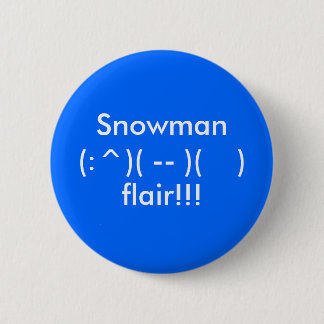 Schneemann-Knopf Button